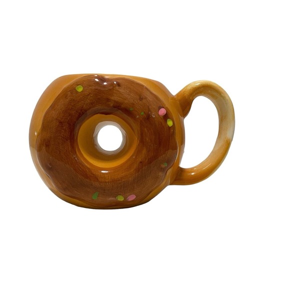 Unbranded Other - The Simpsons Style Homer Simpson Type Donuts Mug Donut Shaped Coffee Cup